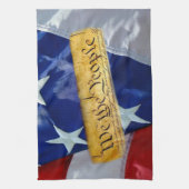 Wir, die amerikanische Flagge Geschirrtuch (Vertikal)
