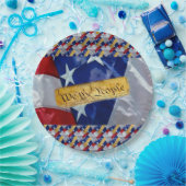Wir, die amerikanische Flagge Pappteller (Party)