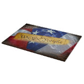 Wir, die amerikanische Flagge Schneidebrett (Ecke)