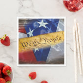 Wir, die amerikanische Flagge Serviette (Beispiel)