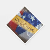 Wir, die amerikanische Flagge Serviette (Ecke)