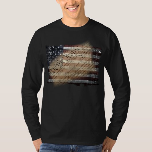 Wir, die amerikanische Flagge T-Shirt (Vorderseite)