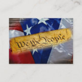 Wir, die amerikanische Flagge Visitenkarte (Vorderseite)