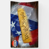 Wir, die amerikanische Verfassung Banner (Vertikal)