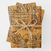 Wir, die amerikanische Verfassung Geschenkpapier Set (Beispiel)