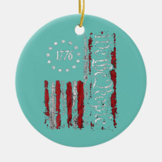 Wir, die amerikanische Volksgeschichte 1776 Unabhä Keramik Ornament