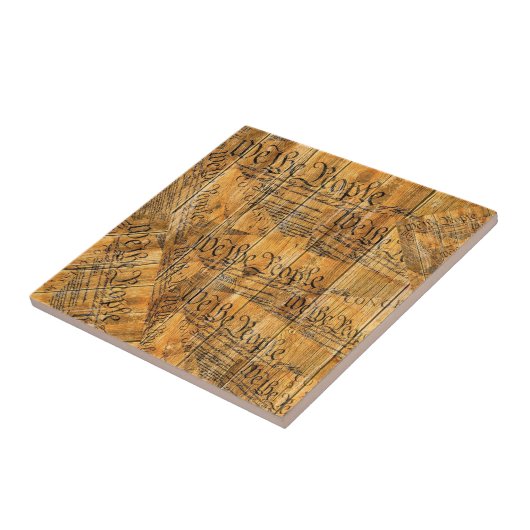 Wir, die amerikanische Volksverfassung Rustikales  Fliese (Seite)