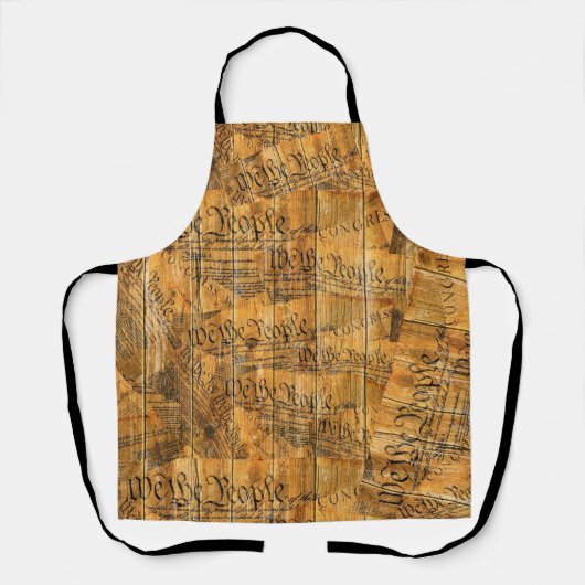 Wir, die amerikanische Volksverfassung Rustikales Schürze (Vorderseite)