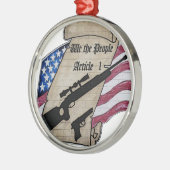 (Wir die Leute) 2. Änderungs-Gewehre des Artikel-1 Silbernes Ornament (Links)