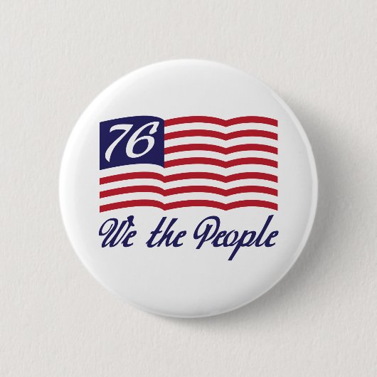 Wir die Leute '76 Button (Vorderseite)