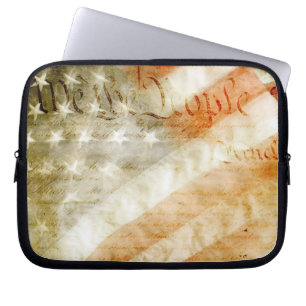 Wir die Leute-amerikanische Flagge Laptopschutzhülle