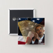 Wir die Leute… Barack Obama u. die Konstitution Button (Vorne & Hinten)
