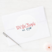 Wir, die Leute, die am meisten. 1776 Runder Aufkleber (Umschlag)