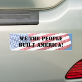 WIR DIE LEUTE ERRICHTETEN AMERIKA! AUTOAUFKLEBER (Auf Auto)