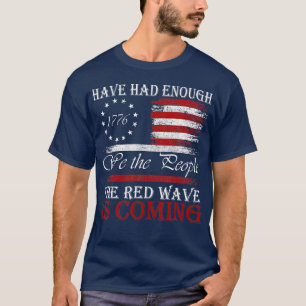 Wir, die Leute haben genug die rote Welle ist Comi T-Shirt