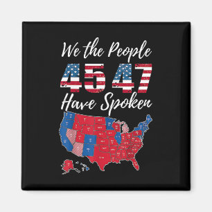 Wir, die Leute haben gesprochen US Wahl 2024 Karte Magnet