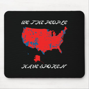 Wir, die Leute haben gesprochen US Wahl 2024 Karte Mousepad