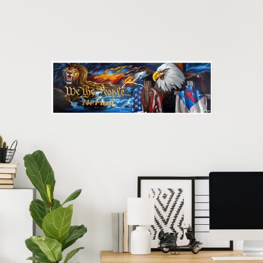 wir die Leute iterum Vollmalerei Poster (Heimbüro)