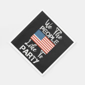 Wir, die Leute mögen das Party Patriotic 4. Juli Serviette (Ecke)