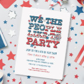 Wir, die Leute mögen Party 4. Juli Bash Einladung