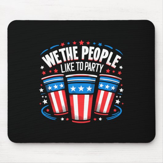 Wir, die Leute mögen Party Beer Pong Funny 4. Mousepad (Vorne)
