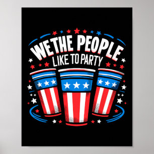 Wir, die Leute mögen Party Beer Pong Funny 4. Poster
