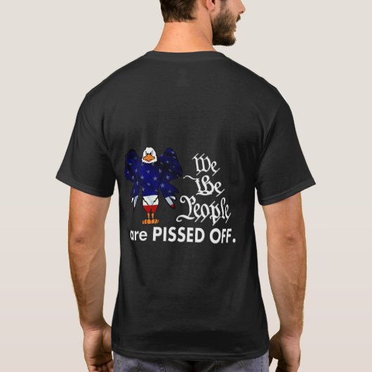 Wir die Leute PISSED WEG T-Shirt (Rückseite)
