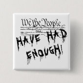 Wir, die Leute! Schaltfläche für politischen Prote Button (Vorderseite)