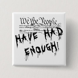 Wir, die Leute! Schaltfläche für politischen Prote Button