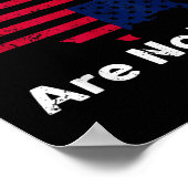 Wir, die Leute sind nicht in Ordnung, grunge nach  Poster (Ecke)