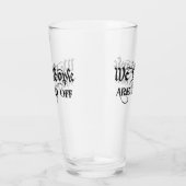 Wir, die Leute sind von Biden-Bier verärgert Glas (Rechts)
