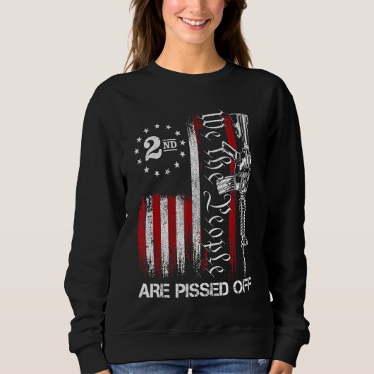 Wir, die Leute sind von der amerikanischen Flagge Sweatshirt (Vorderseite)