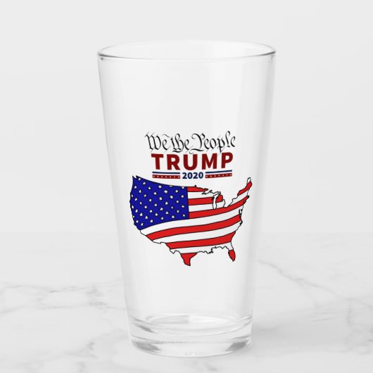 "Wir die Leute-" Trumpf 2020 Glas-Schale Glas (Vorderseite)