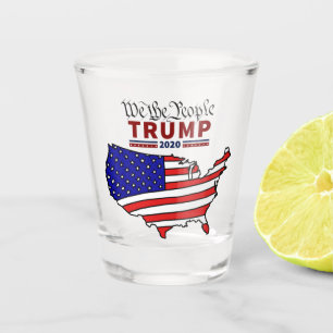 "Wir die Leute-" Trumpf 2020 Schnapsglas