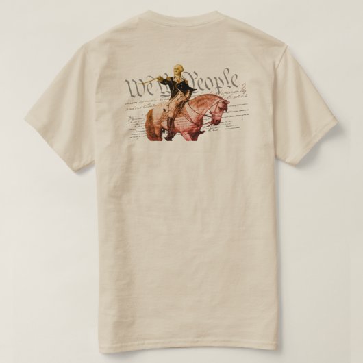 Wir-die-Leute-Washington-Farbe T-Shirt (Design Rückseite)