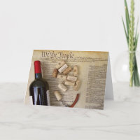 Wir die Leute-Wein-Gruß-Karte!