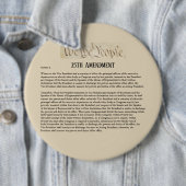 Wir, die Menschen 25. Verfassungsänderung widerste Button (Beispiel)