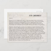 Wir, die Menschen 25. Verfassungsänderung widerste Postkarte (Vorne/Hinten)