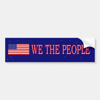 Wir, die Menschen, Autoaufkleber der US-Flagge