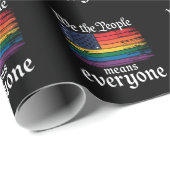 Wir, die Menschen, bedeuten, dass alle USA LGBTQ-F Geschenkpapier (Rolleneckpunkt)