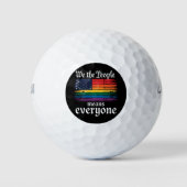 Wir, die Menschen, bedeuten, dass alle USA LGBTQ-F Golfball (Vorderseite)