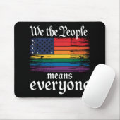 Wir, die Menschen, bedeuten, dass alle USA LGBTQ-F Mousepad (Mit Mouse)