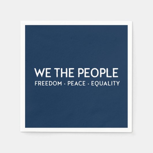 WIR DIE MENSCHEN, DIE DIE FRIEDENHEIT UND DIE GLEI SERVIETTE (Vorderseite)