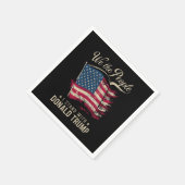 Wir, die Menschen, die ich mit Donald Trump stehe, Serviette (Ecke)