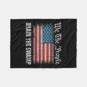 Wir, die Menschen, die Trump den Sumpf USA entzieh Fleecedecke (Vorderseite (Horizontal))