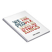 Wir, die Menschen dienen kein Könige Pro-Demokrati Notizblock (Rechte Seite)