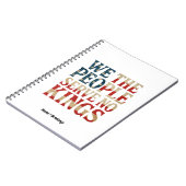 Wir, die Menschen dienen kein Könige Pro-Demokrati Notizblock (Linke Seite)