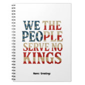 Wir, die Menschen dienen kein Könige Pro-Demokrati Notizblock (Vorderseite)