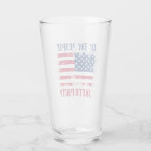 Wir die Menschen Funny Distressed USA Flag 4. Juli Glas (Rückseite)