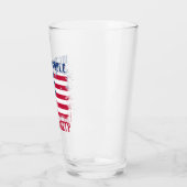 Wir die Menschen Funny Distressed USA Flag 4. Juli Glas (Links)